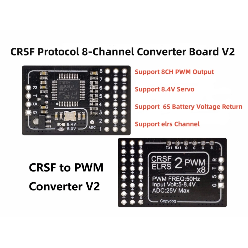 Tbs Fpv Crossfire - Conversor TBS Crossfire ELRS para PWM